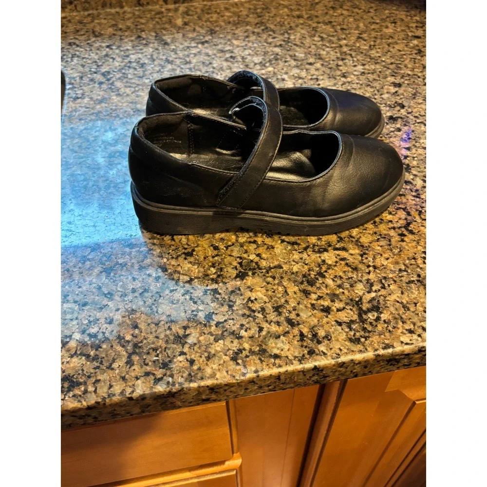 Nordstrom Kids Black Faux Leather Mary Jane School Uniform Dress Shoes size13